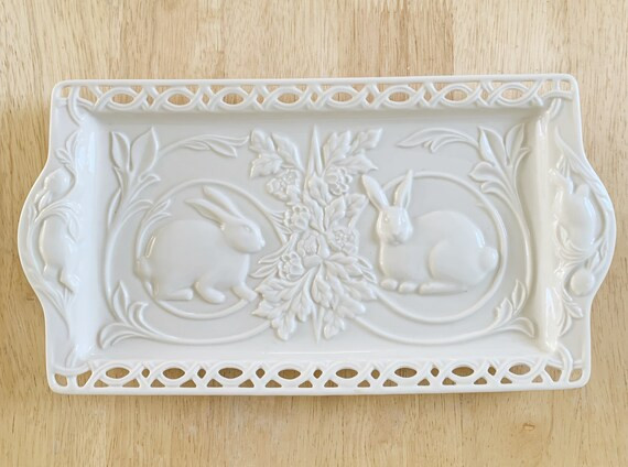 Lenox Easter decor tray - vintage ceramic housewarming gift - Easter table setting | Etsy (US)