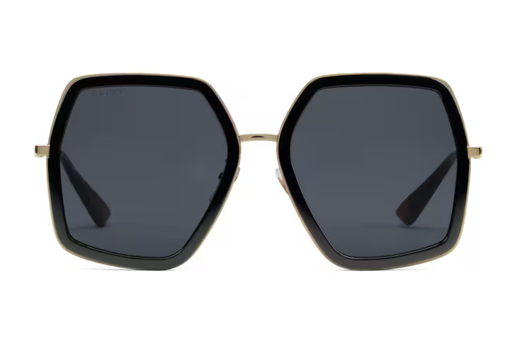 Oversize square-frame metal sunglasses | Gucci (US)