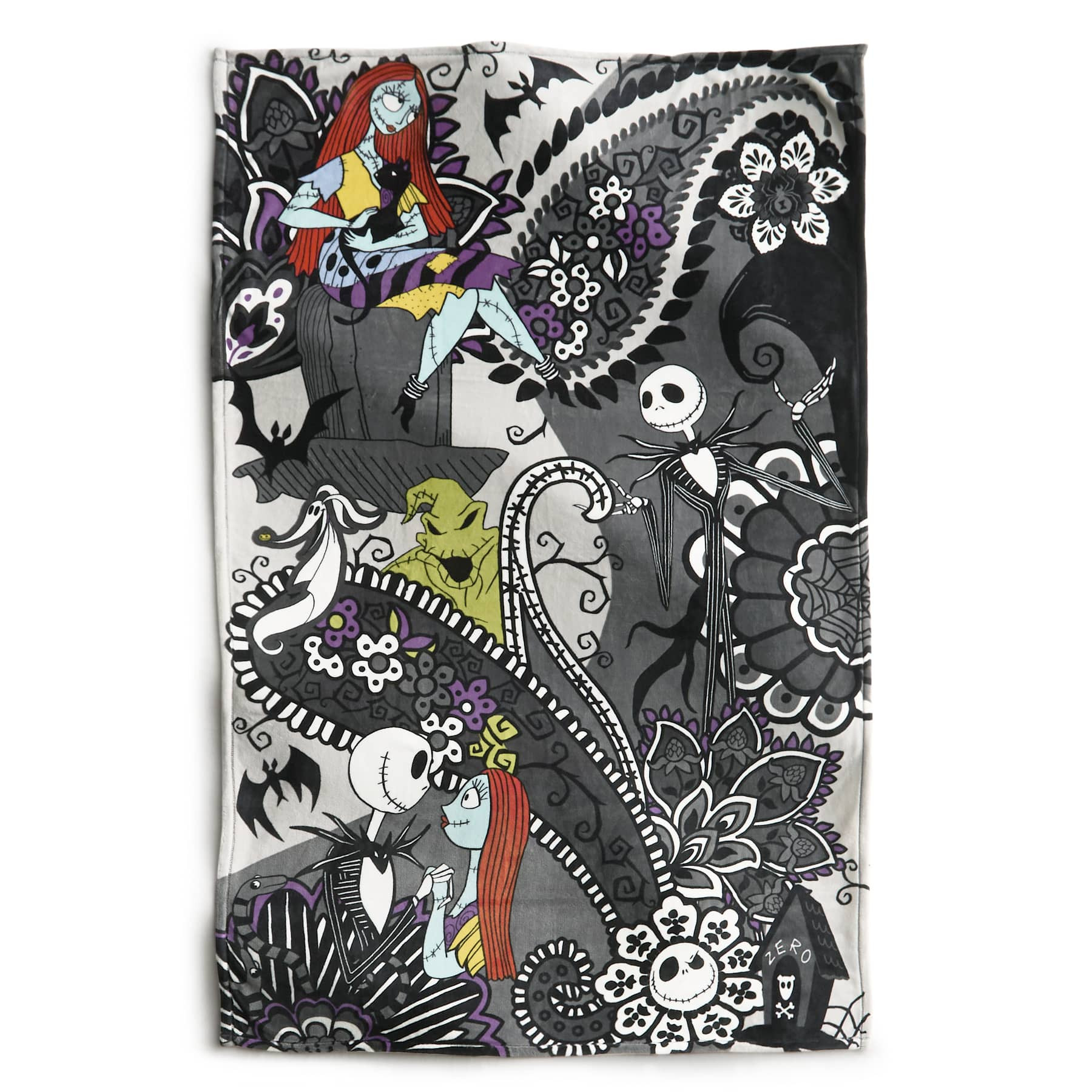 Disney Tim Burton's The Nightmare Before Christmas Plush Throw Blanket | Vera Bradley