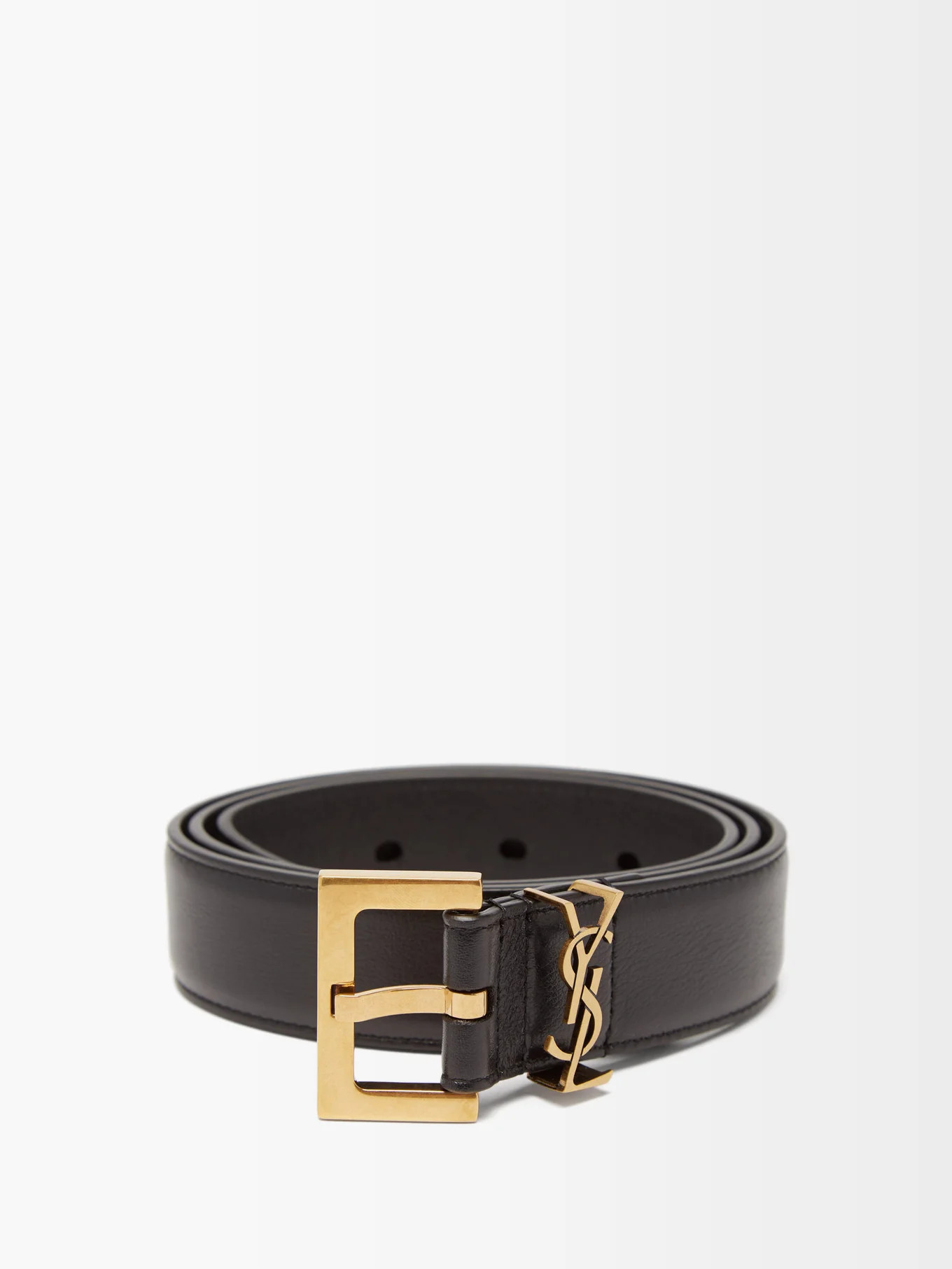 YSL-plaque leather belt | Matches (UK)