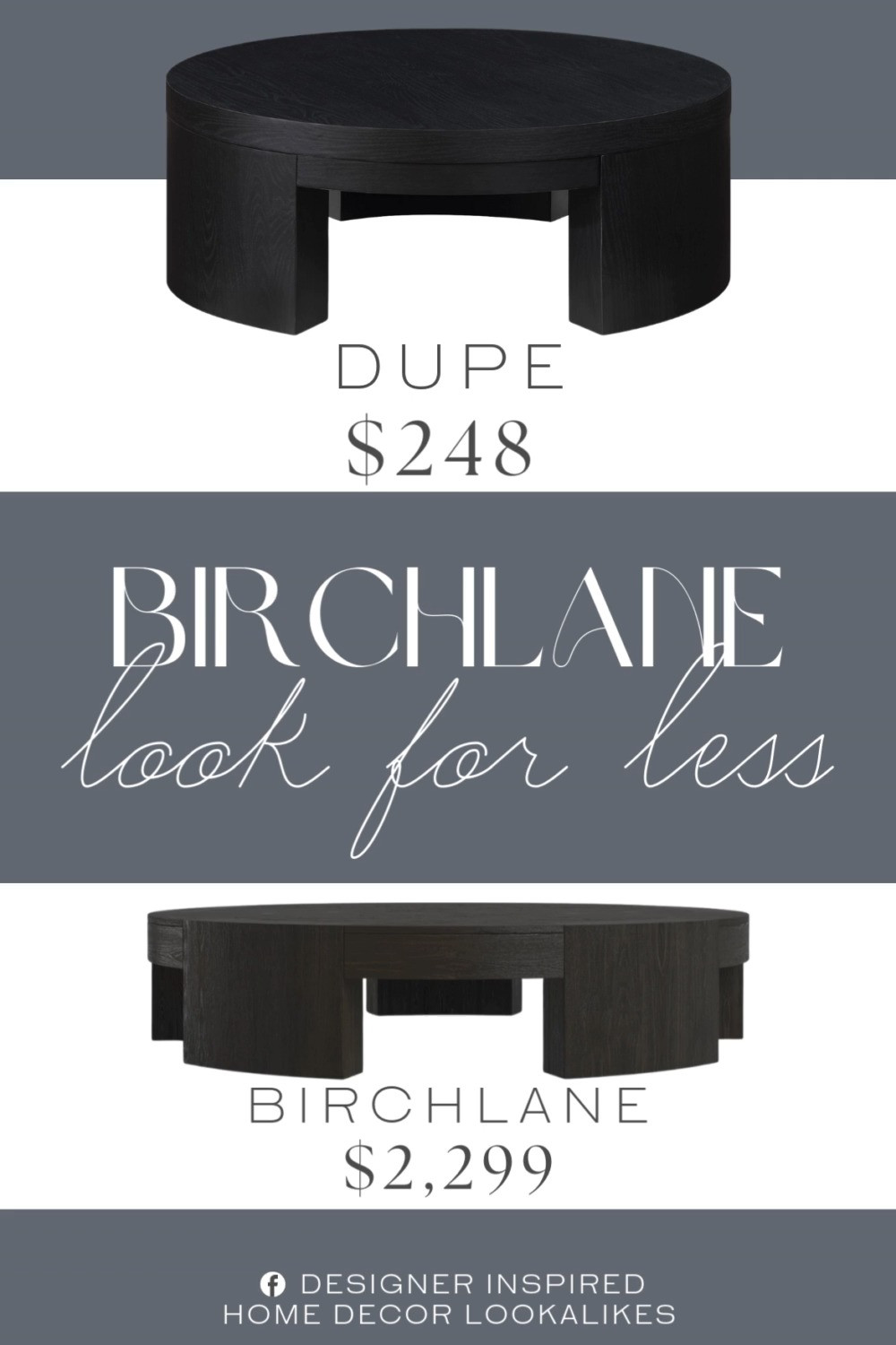 Inspired by Birchlane Coffee Table. Modern Coffee Table. Round Center Table. Minimalist Coffee Table. Sleek Wood Table. Stylish Centerpiece Table. Chic Living Room Table. Minimalist Coffee Table. Affordable Coffee Table. Designer Look for Less. 

Home more affordable option find copy cat similar look for less budget friendly affordable cheap cheaper beautiful pretty. Clearance sale coupon code discount code promo code luxury lookalike look a like Inspo inspiration inspired by idea ideas Love like these? I share multiple every day in my FB group.
#birchlaneinspired #coffeetable #livingroomtable #centertable #livingroominspo #stylishtable #furniturefinds #woodentable  

 #LTKHome