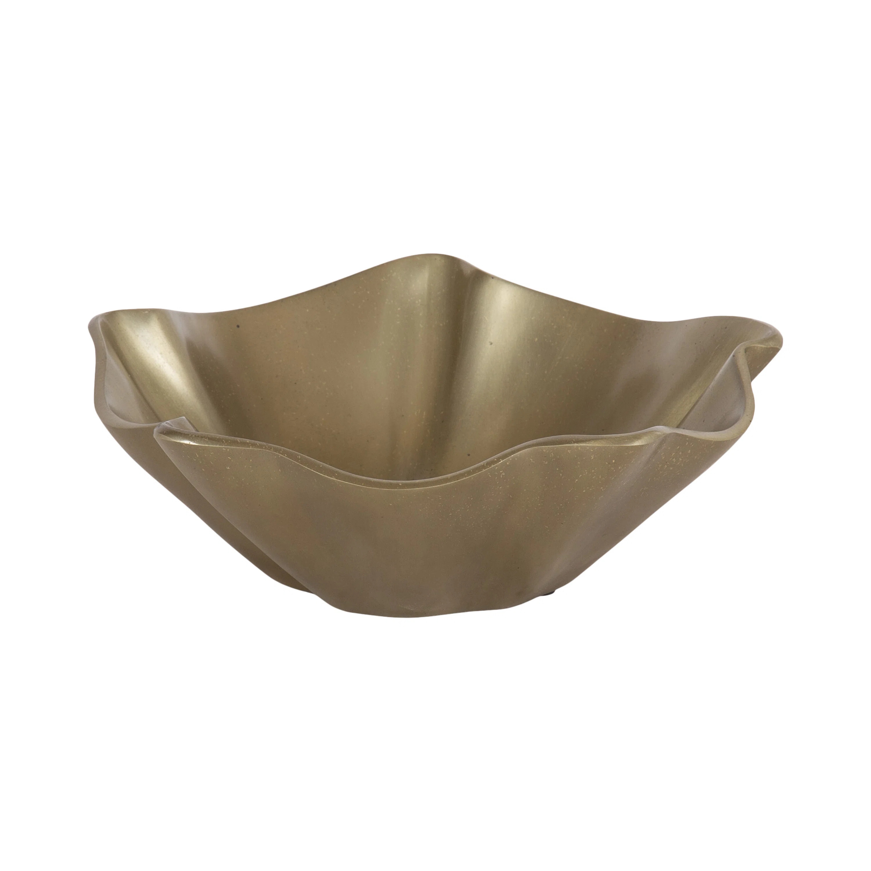 Flutte Wavy Metal Decorative Bowl | Wayfair North America