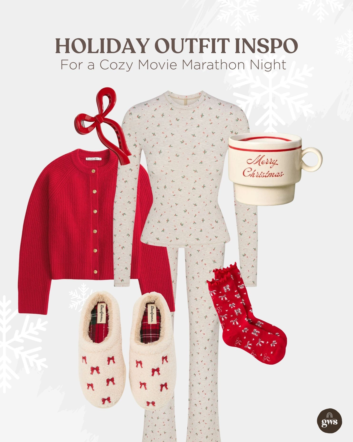 Holiday Outfitters Inspo - Cozy Christmas Movie Night with Christmas pajamas, slippers and a Christmas mug. 

#LTKHoliday #LTKSeasonal