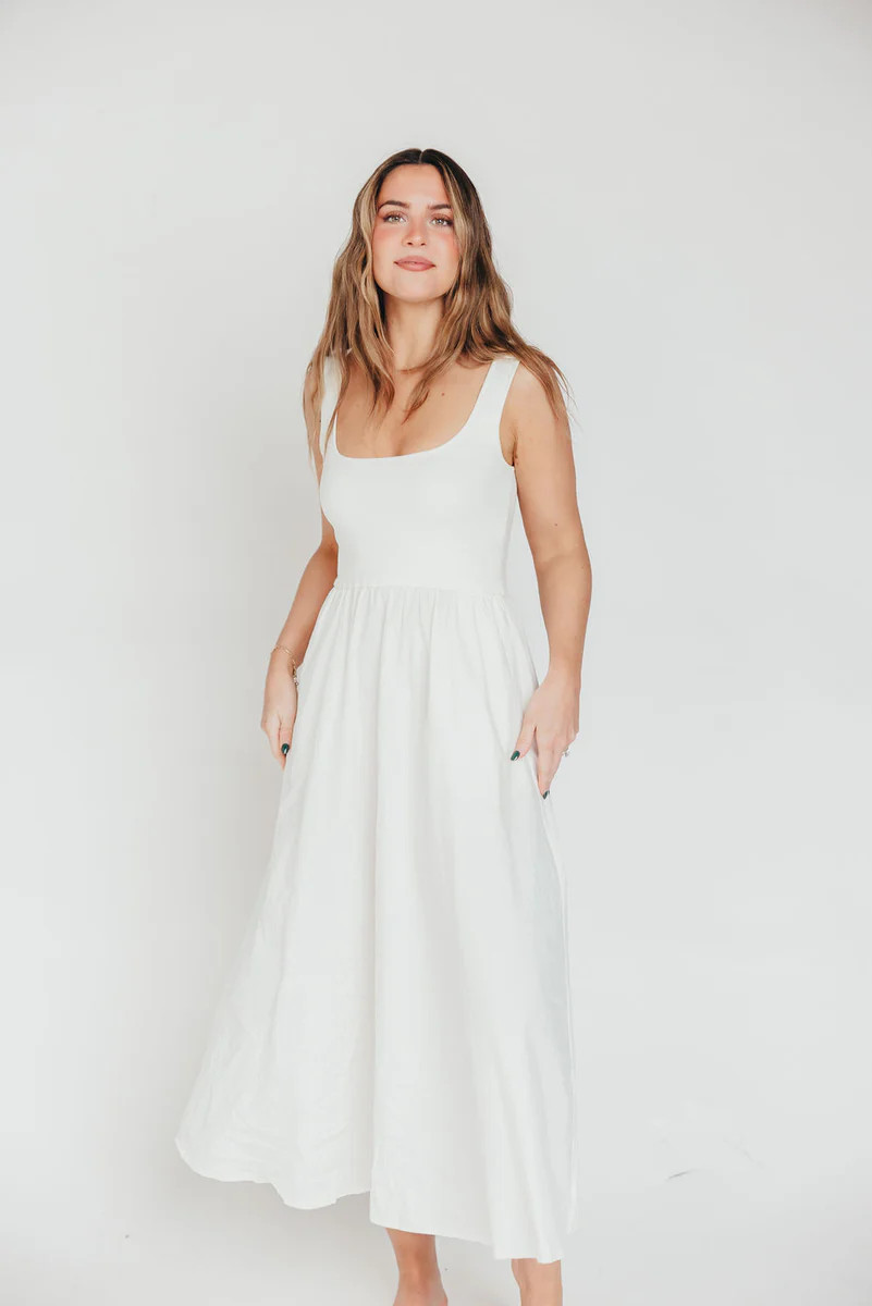Lucinda Maxi Dress in White | Worth Collective