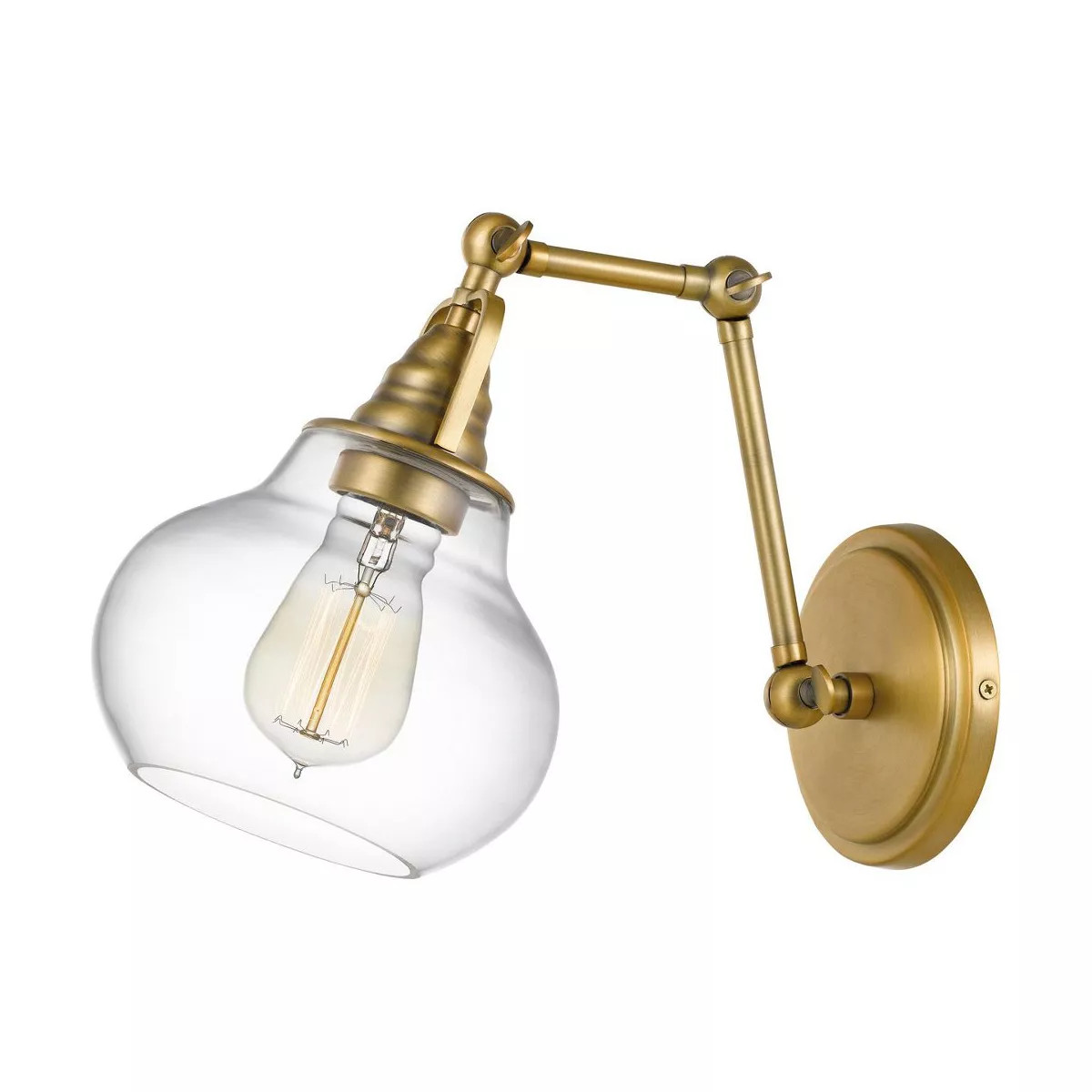 Quoizel Lighting Elmdale 1 - Light Swing Arm Lamp in  Weathered Brass | Target