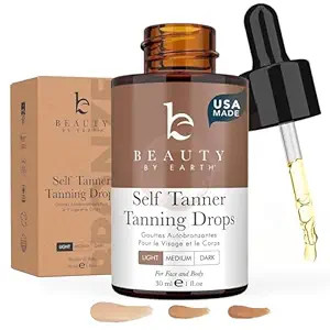 Self Tanning Drops for Face - USA Made with Organic & Natural Ingredients, Bronzing Face Tanning ... | Amazon (US)