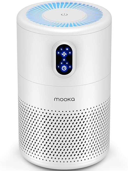 MOOKA Air Purifiers for Home Large Room up to 1076ft², H13 True HEPA Air Filter Cleaner, Odor El... | Amazon (US)