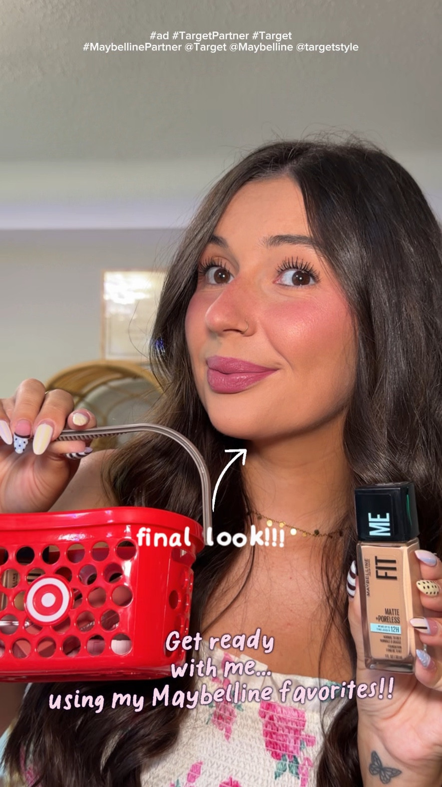 #AD #TargetPartner #Target #MaybellinePartner #liketkit @Target @Maybelline @targetstyle Event-ready glam that actually lasts ✨ Smooth, natural-looking skin, sky-high lashes, and a bold lip that stays put through every big moment. @Shop.LTK
I am Wearing:
– Fit Me Matte + Poreless Foundation shade 235
– Sky High Waterproof Mascara Very Black
– SuperStay Matte Ink Liquid Lipstick in lover
I’ve linked everything in my LTK Shop so you can shop it directly!