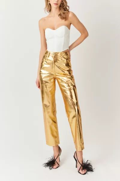 Amy Lynn Textured Metallic Pant | Urban Outfitters (US and RoW)