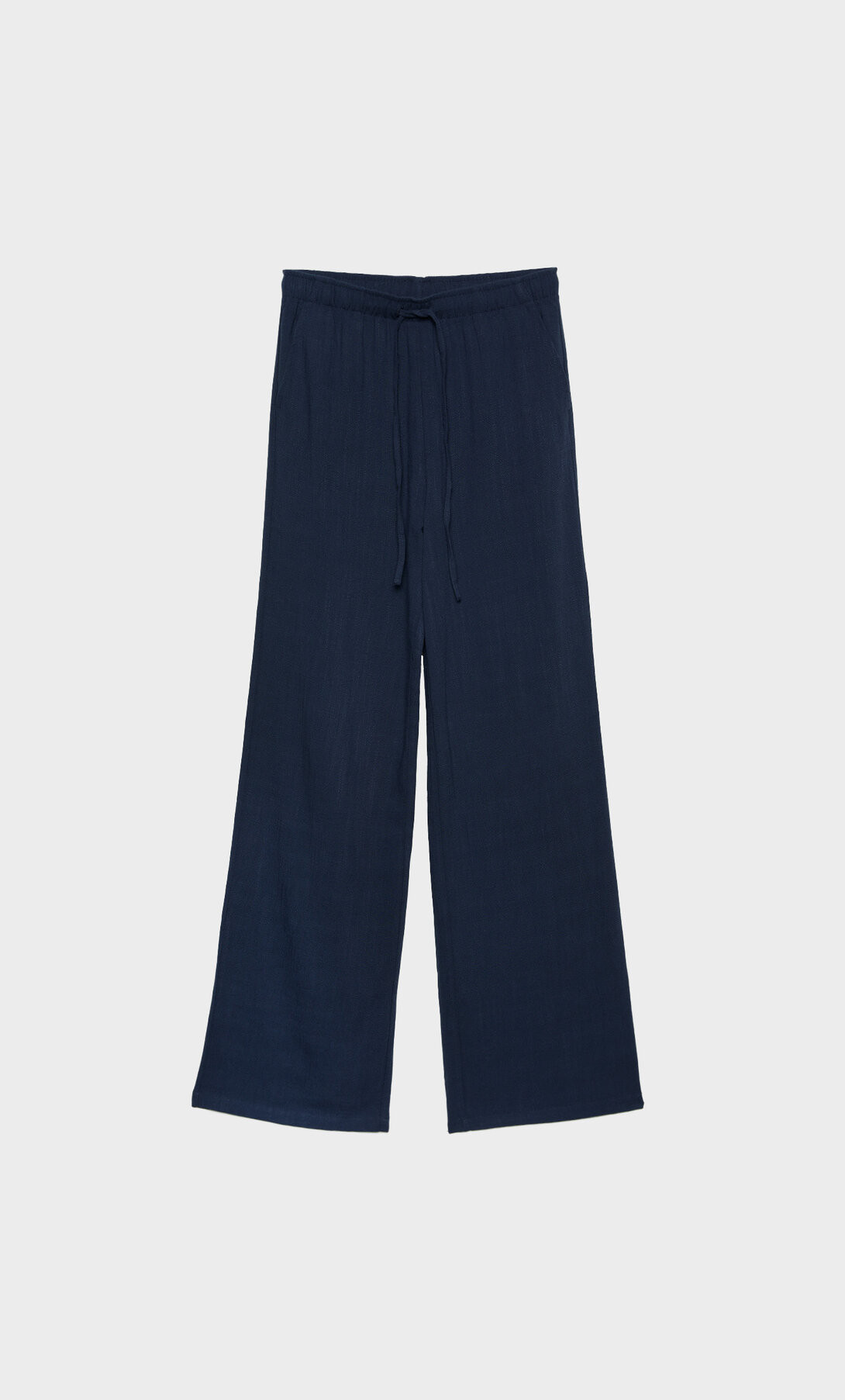 Pantalon fluide avec lin - Mode femme | Stradivarius France | Stradivarius (FR)