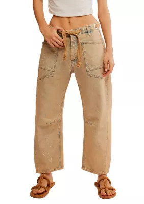 We The Free Moxie Low Slung Pull On Barrel Jeans | Belk