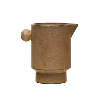 Storied Home 14.37 fl. oz. Brown Strikingly Contemporary Stoneware Pitchers DF3298 - The Home Dep... | The Home Depot