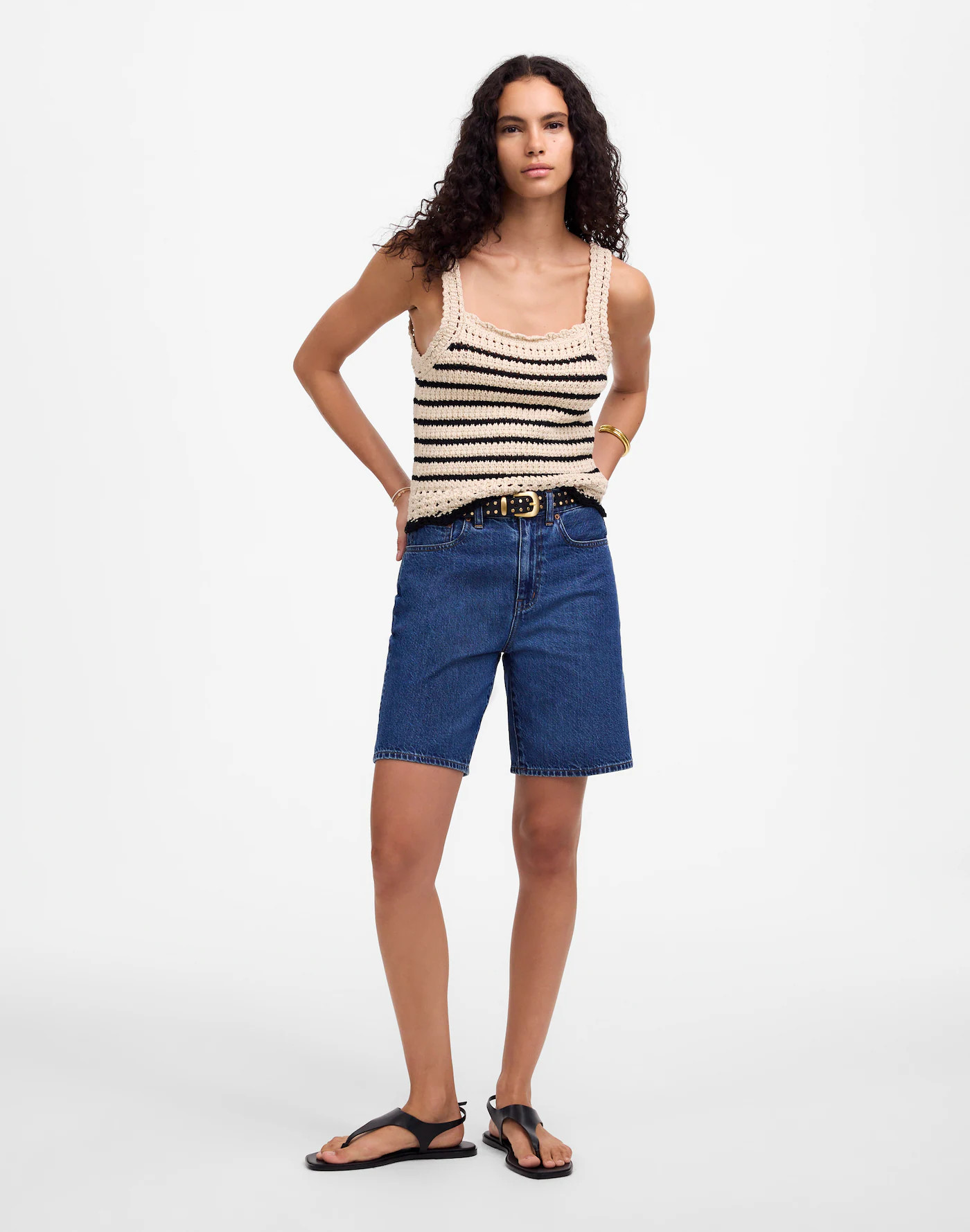 Crochet-Stitch Cotton Sweater Tank | Madewell