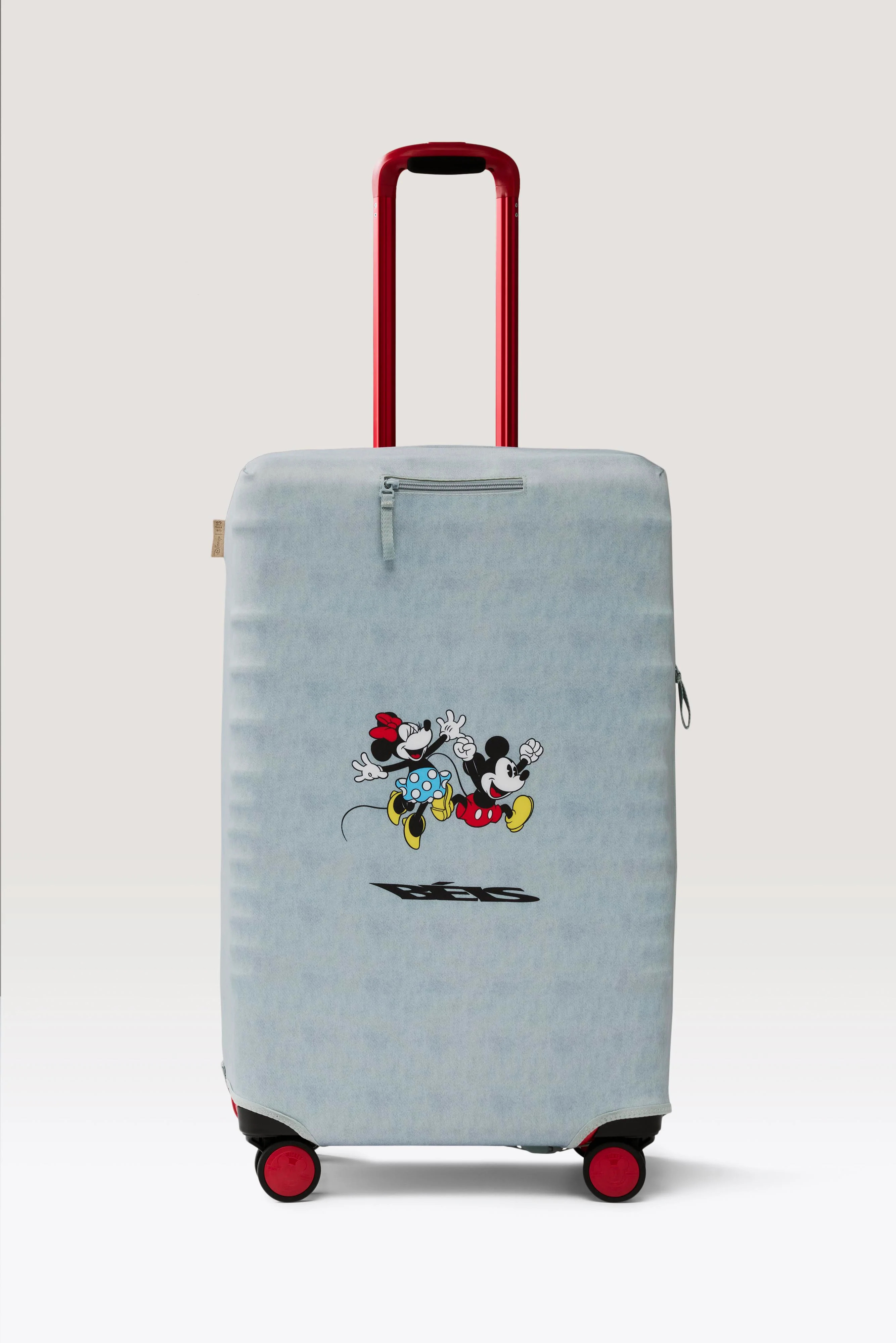B\u00c9IS \u2018The Disney Medium Check-Luggage Cover' in Blue Jeans - Disney Luggage Cover | BEIS