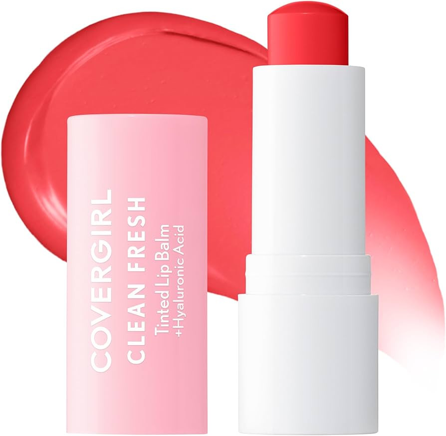 CoverGirl Clean Fresh Tinted Lip Balm, Vegan Formula, Hydrating, Natural Finish, You're the Pom, ... | Amazon (US)