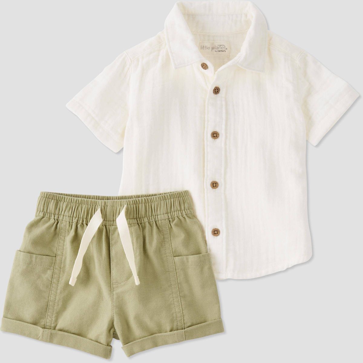 Little Planet by Carter’s Organic Baby 2pc Top & Bottom Set - 18M | Target