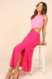 Gabby Cut Out Dress - Pink Splice - Color Block Dress - Petal & Pup | Petal & Pup (US)