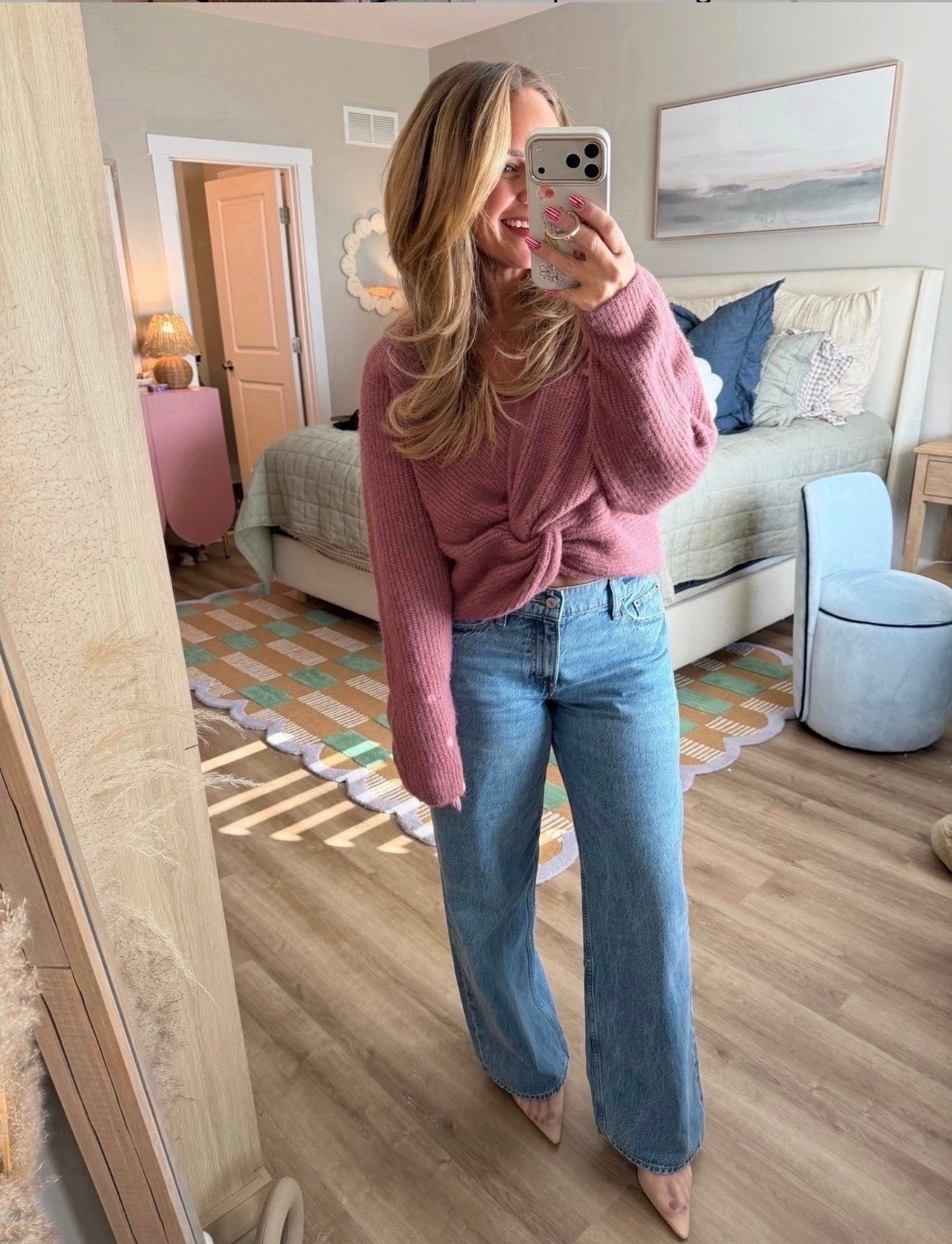 An easy everyday outfit I keep reaching for 🤍
Soft knit sweater styled with my go-to denim — comfy, flattering, and perfect for running errands or casual plans. Linking everything here ✨

cozy sweater outfit, everyday denim, casual chic outfit, trendy outfit, women’s fashion, sweater weather, comfy casual outfit, petite friendly 

#LTKSeasonal #LTKootd
