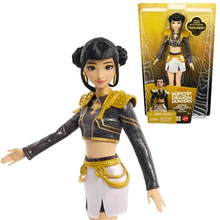 KPop Demon Hunters HUNTR/X Zoey “Golden” Singing Doll in Removable Outfit & 5 Posable Joints | Walmart (US)