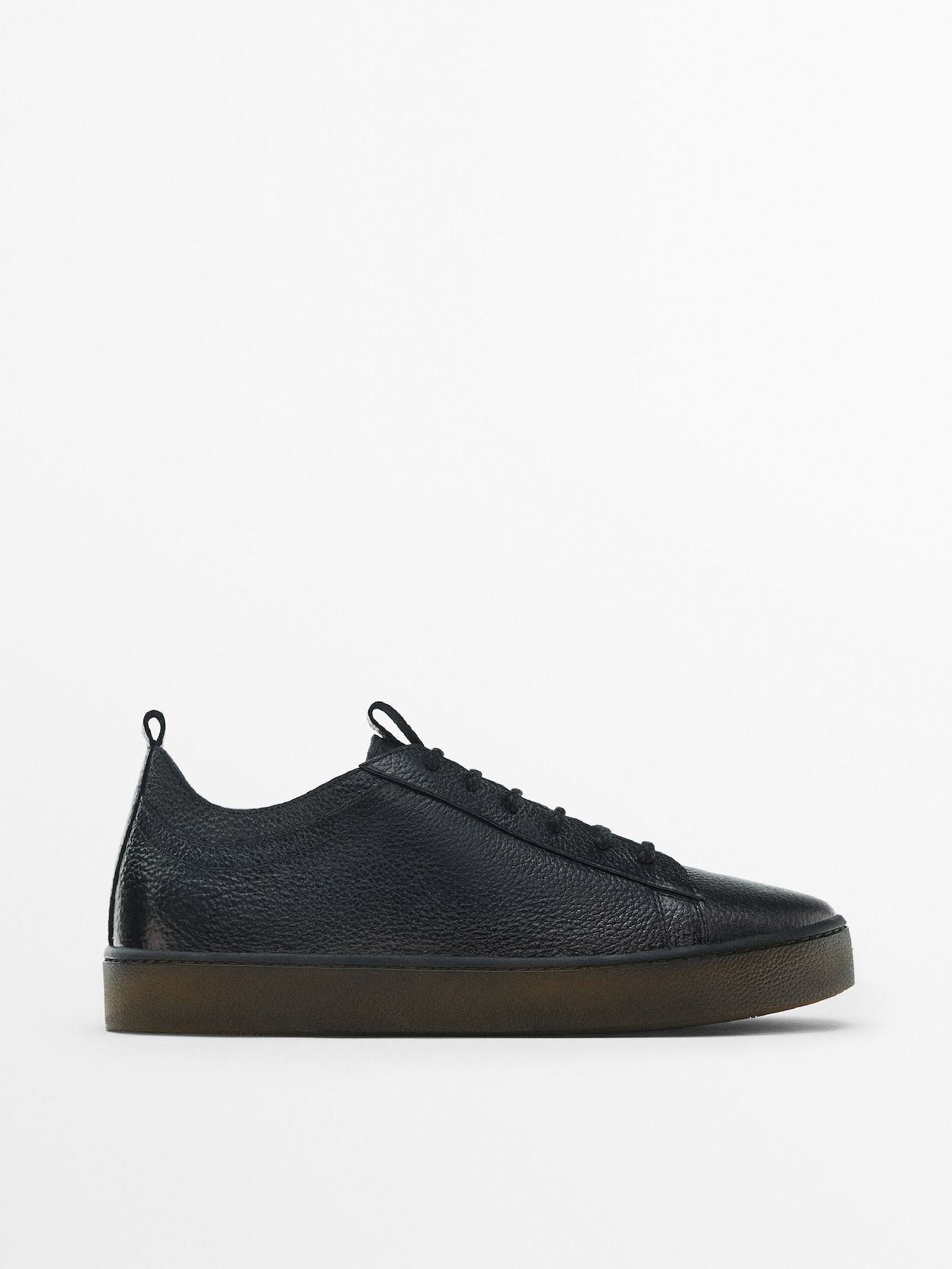 Floater leather trainers | Massimo Dutti (US)