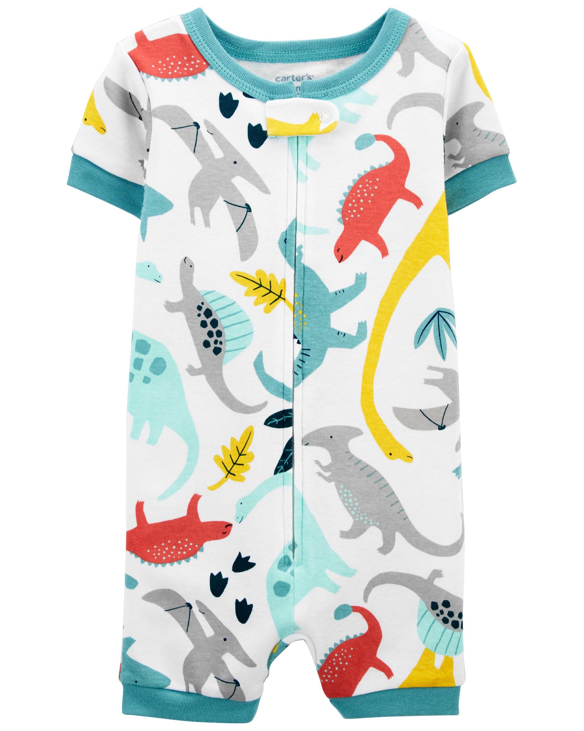 1-Piece Dinosaur 100% Snug Fit Cotton Romper PJs | Carter's