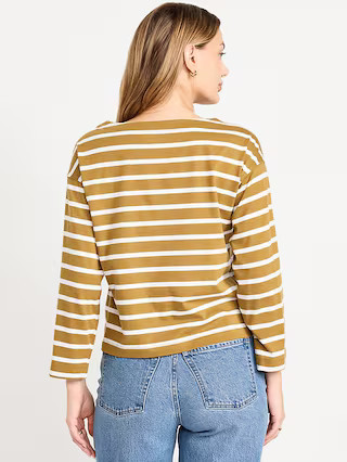 Long-Sleeve Mariner Loose T-Shirt | Old Navy (US)