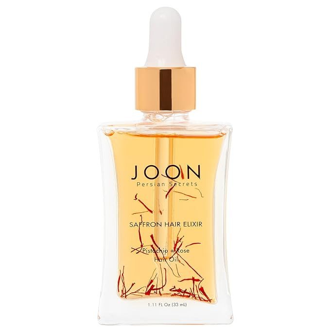 Joon Saffron Hair Elixir Pistachio + Rose Hair Oil, 1.11 Fl. Oz. | Amazon (US)