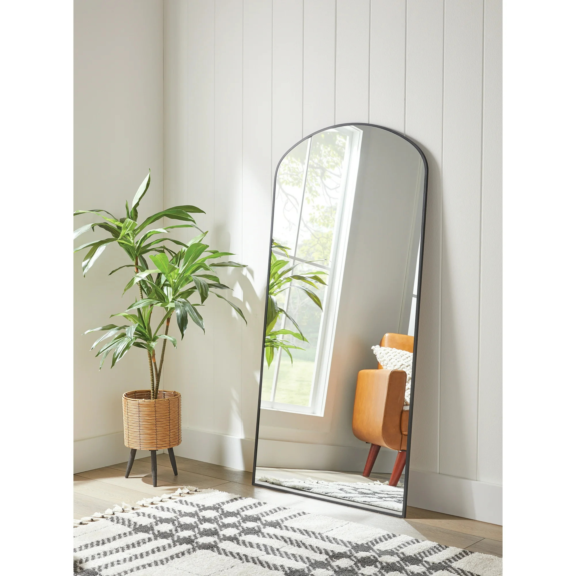 Better Homes & Gardens 30x60 Arch Black Finish Mirror - Walmart.com | Walmart (US)