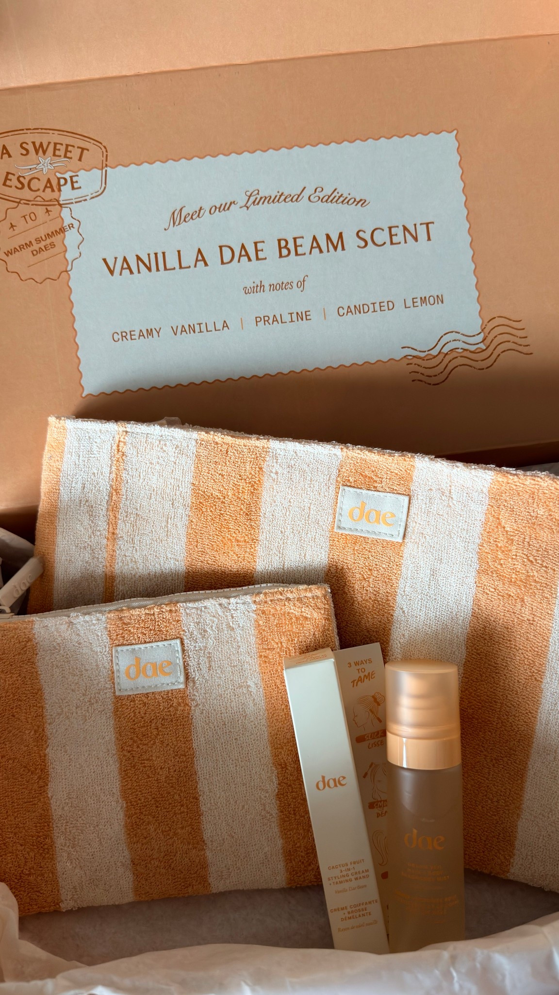 new dae hair scent!!
vanilla dae beam
Love the dae hair styling wand + hair perfume 

#LTKBeauty #LTKselfcare #LTKmorningroutine