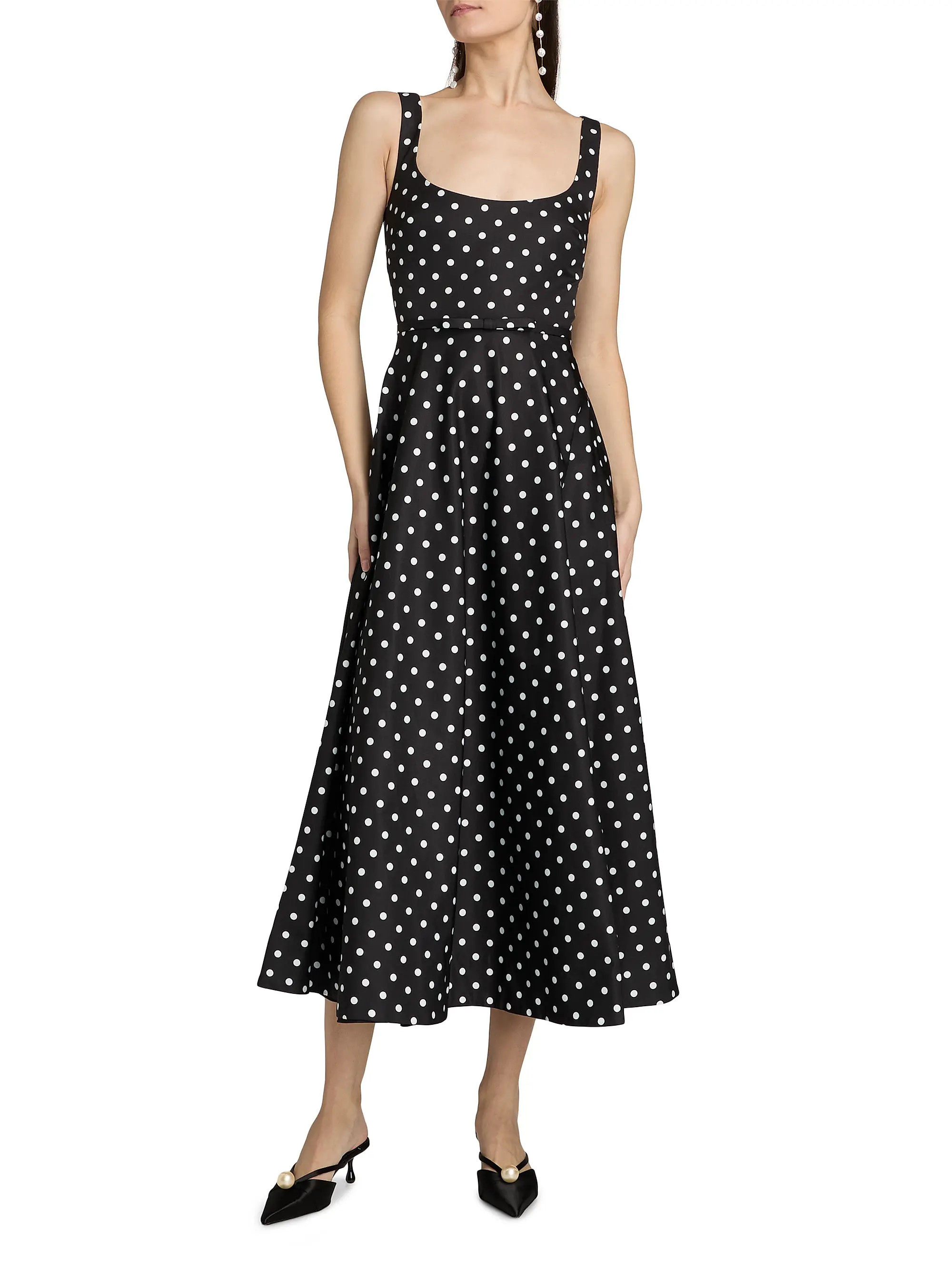 As It May Classic Polka Dot Midi-Dress | Saks Fifth Avenue | Saks Fifth Avenue