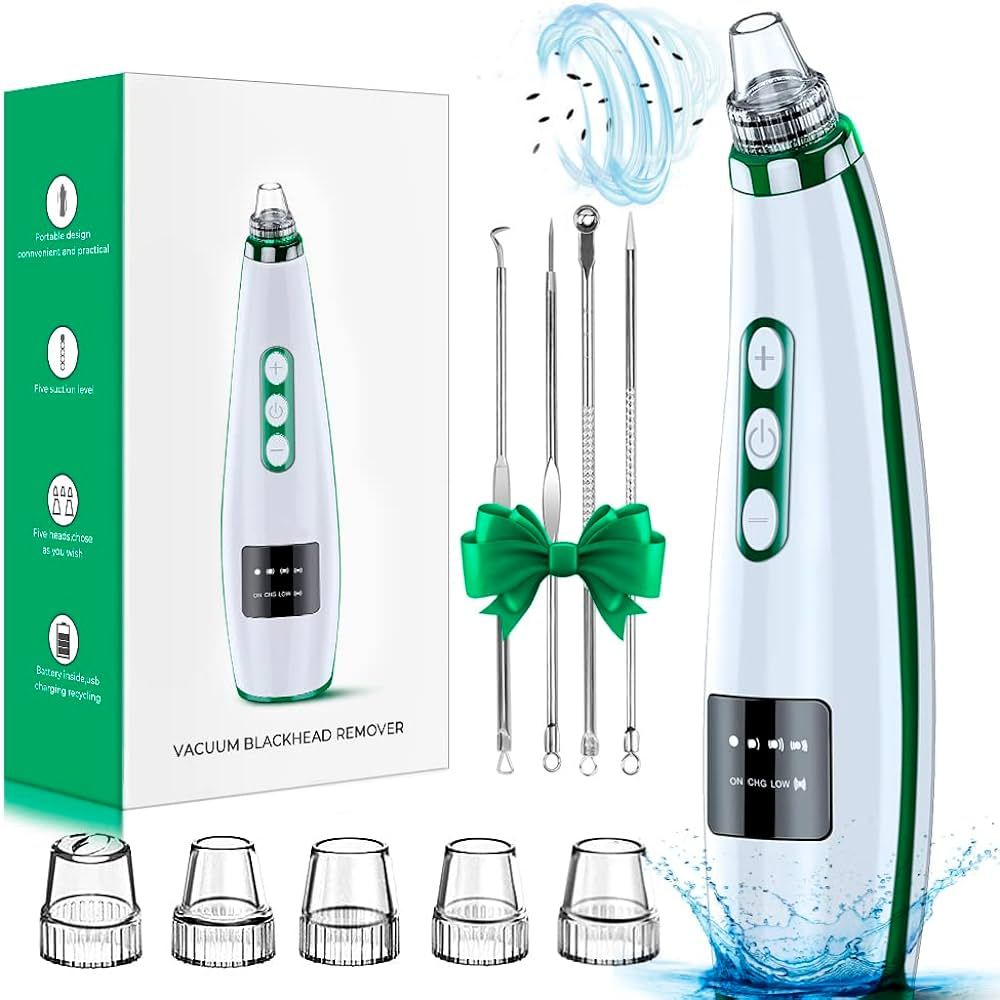 2023 Newest Blackhead Remover Pore Vacuum,Upgraded Facial Pore Cleaner,Electric Acne Comedone Whi... | Amazon (US)
