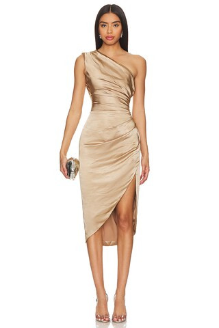 ELLIATT Cassini Dress in Gold from Revolve.com | Revolve Clothing (Global)