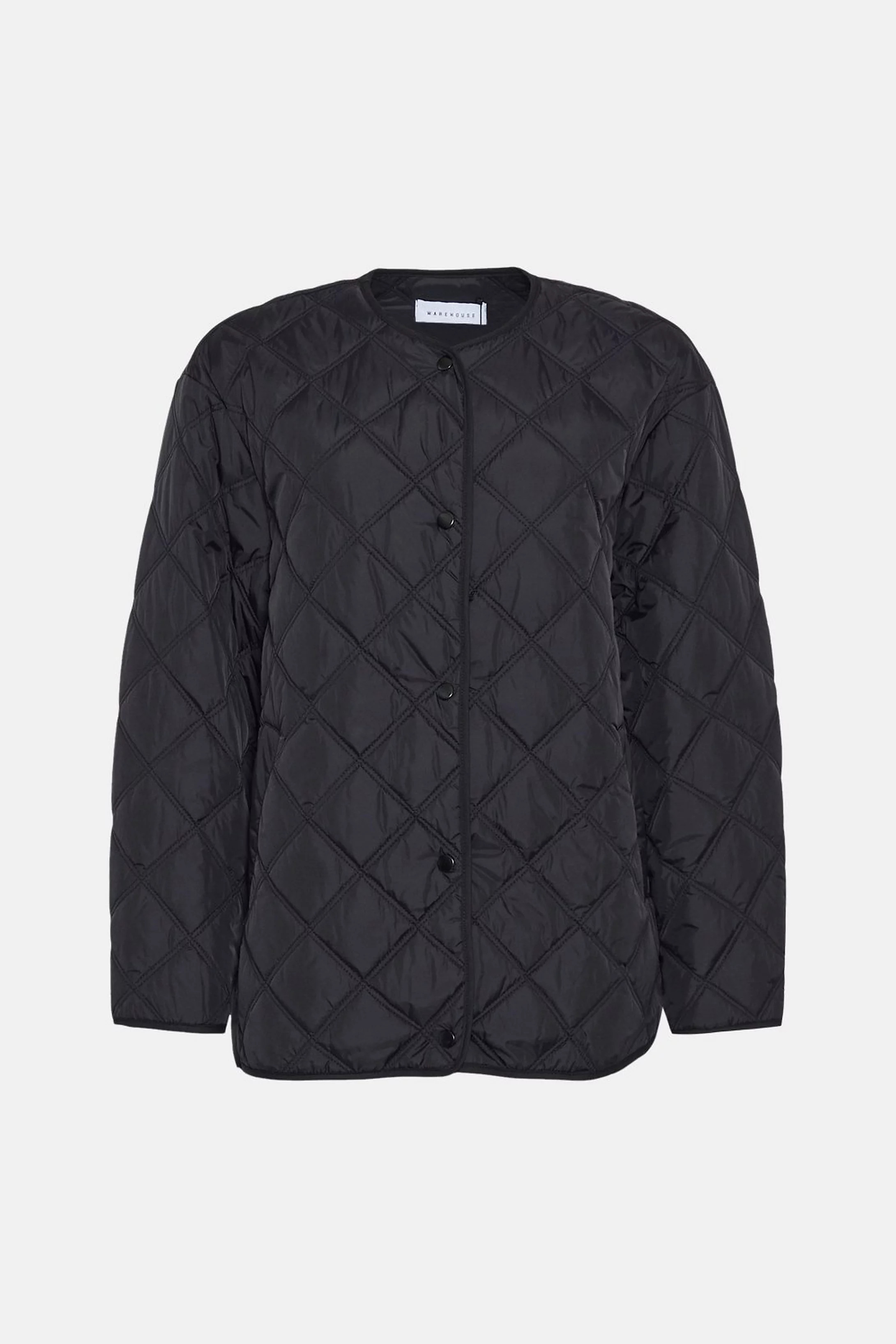 Essential Collarless Liner Jacket | Warehouse UK & IE