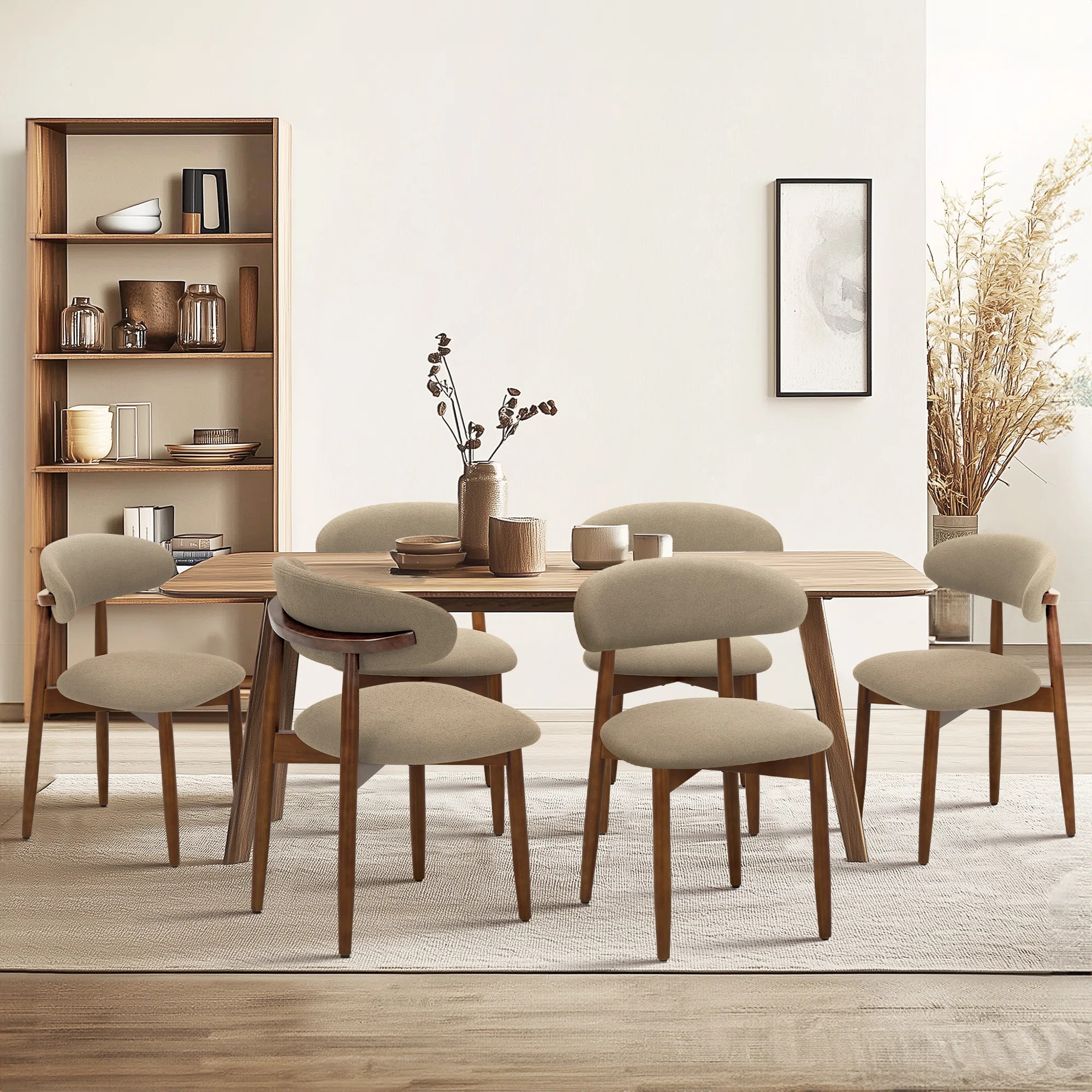Upholstered Solid Wood Side Chair Dining Chairs | Wayfair North America