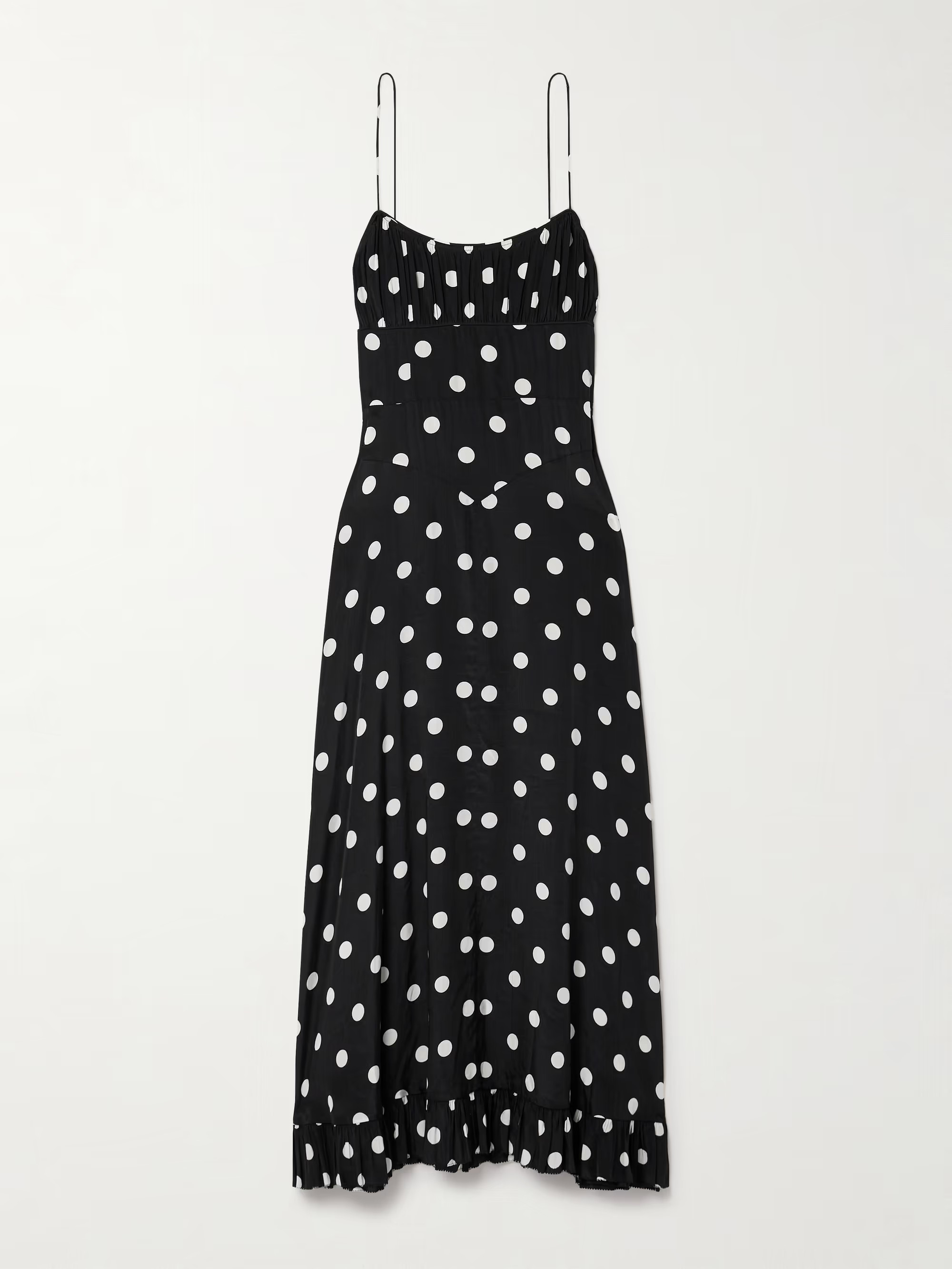Rosaria polka-dot silk-blend midi dress | NET-A-PORTER (UK & EU)