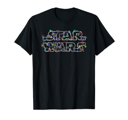 Star Wars Christmas Lights Logo T-Shirt | Amazon (US)
