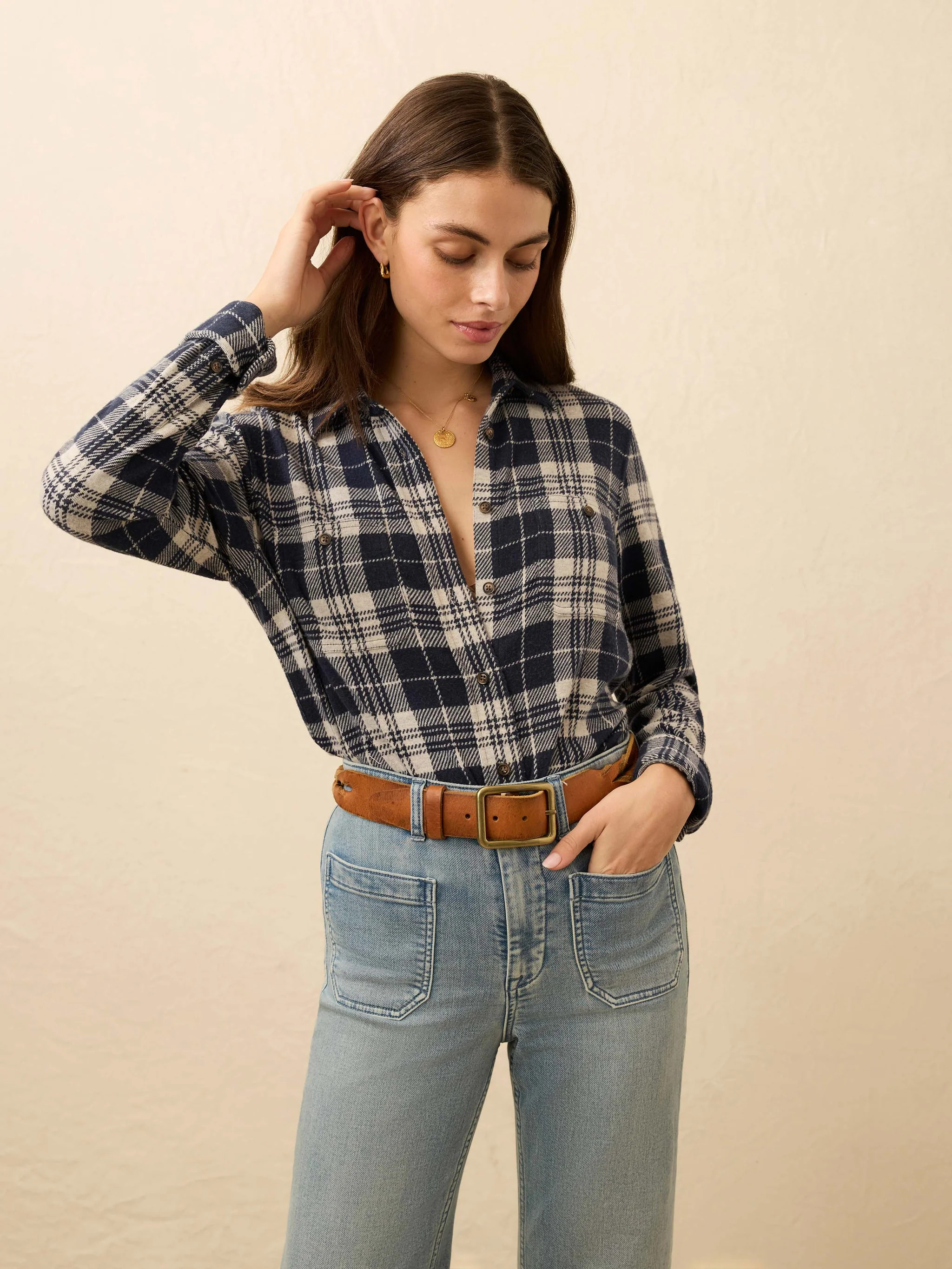 Legend™ Sweater Shirt - Rockland Plaid | Faherty