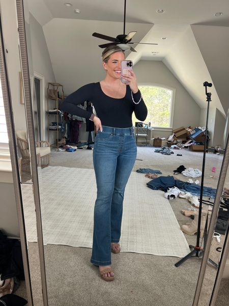 Fave flares! Tts - M regular length & im 5’5) ( I got the regular length to wear w heels) If you want to wear flats or are shorter than me I’d recommend the petite! ⭐️ code MORGANXSPANX for 10% off ⭐️ 

#LTKworkwear #LTKFind #LTKstyletip