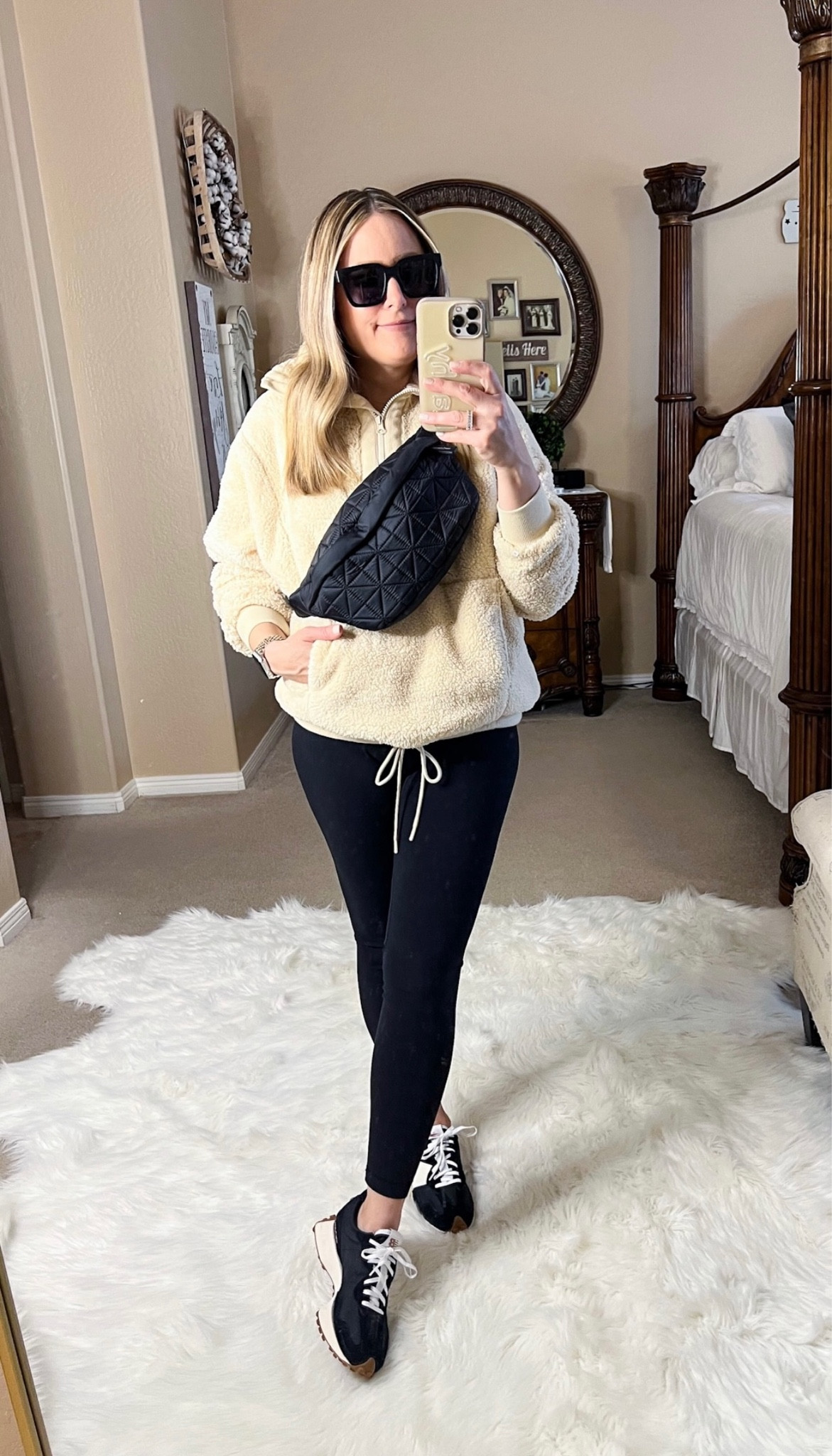 Winter outfit… 
cozy sherpa ✔️ 
leggings ✔️ 
sneakers ✔️!

#LTKstyletip #LTKFind #LTKshoecrush