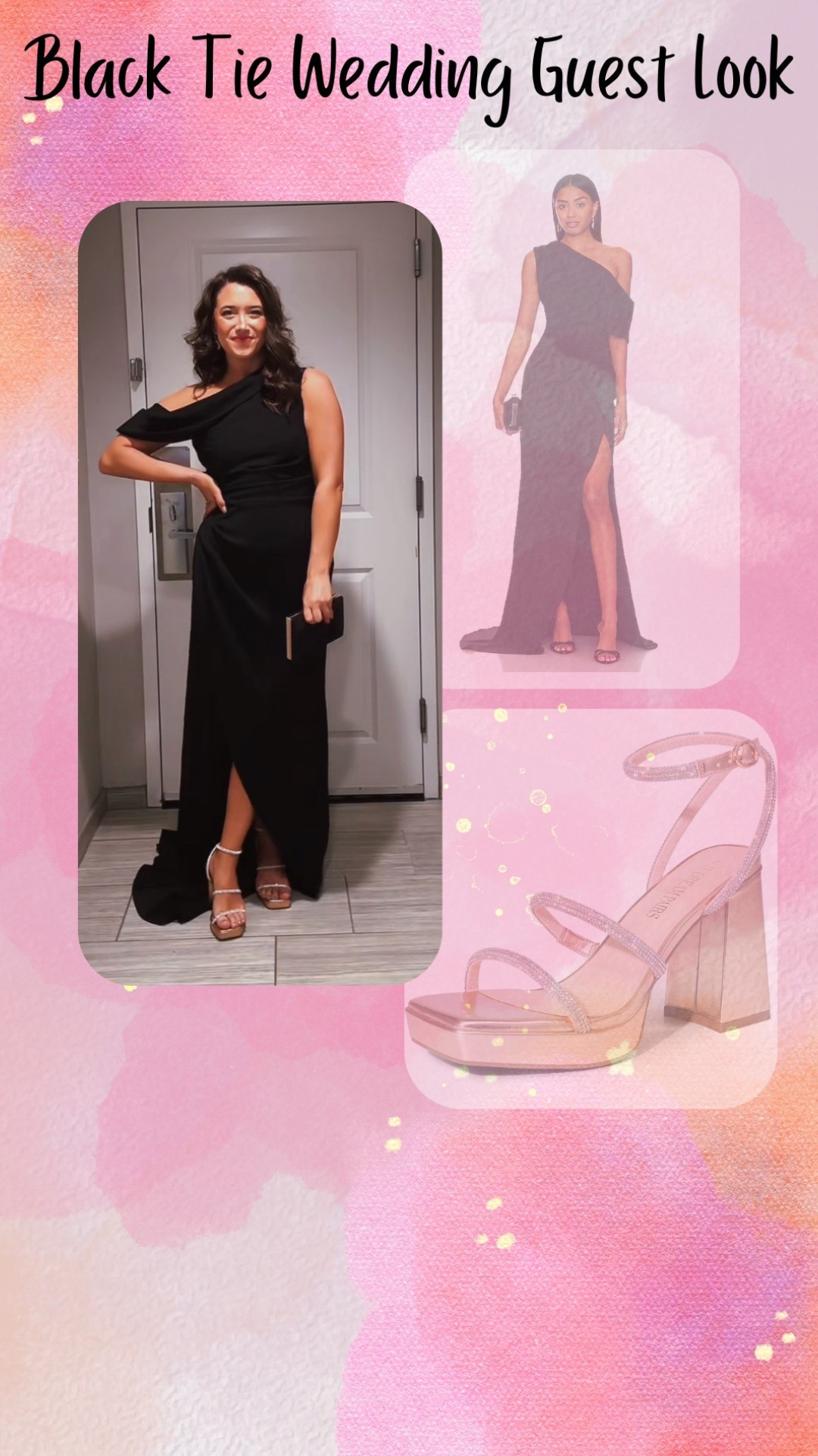 Black Tie Wedding Guest Dress & Shoes 🖤

#LTKWedding #LTKShoeCrush