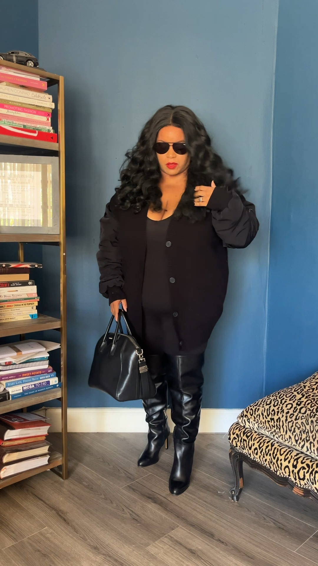 Thigh high wide calf boots and Fall all black outfit inspo

#LTKPlusSize #LTKShoeCrush #LTKOver40