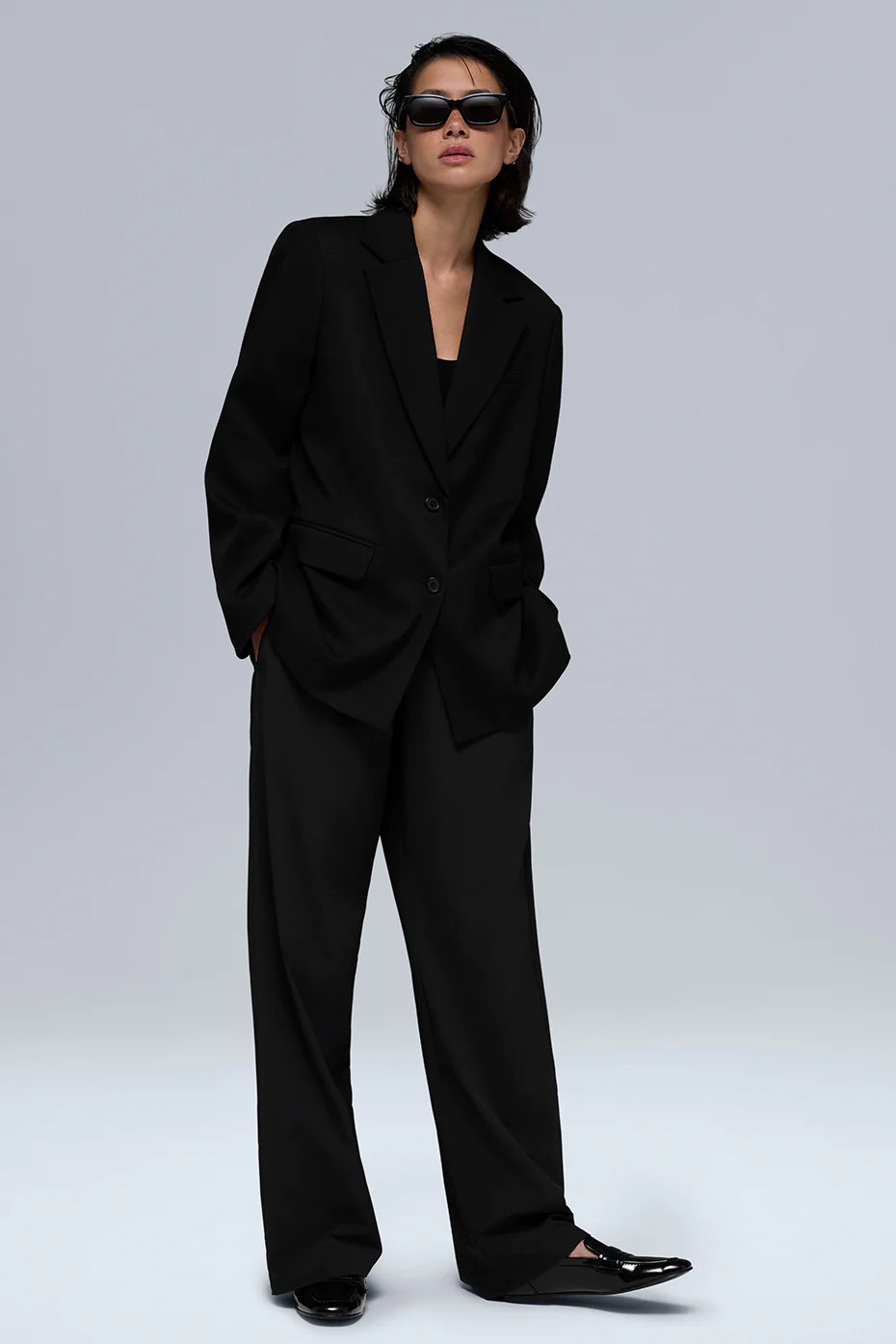 ALO | First-Class Blazer Jacket in Black, Size: Medium | Alo Yoga (US)