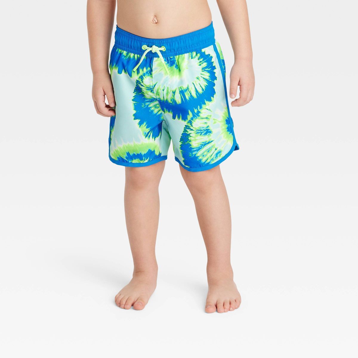Toddler Boys' Swirl Swim Shorts - Cat & Jack™ Blue | Target