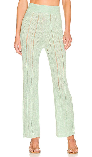 Laurel Knit Pant in Aloe | Revolve Clothing (Global)