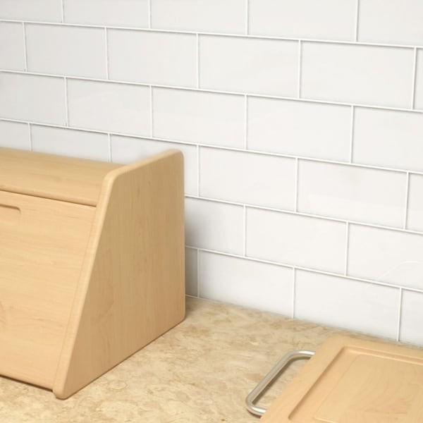 Bright White Subway Tiles (5.5 Square Feet) (44 Pieces per Unit) | Bed Bath & Beyond