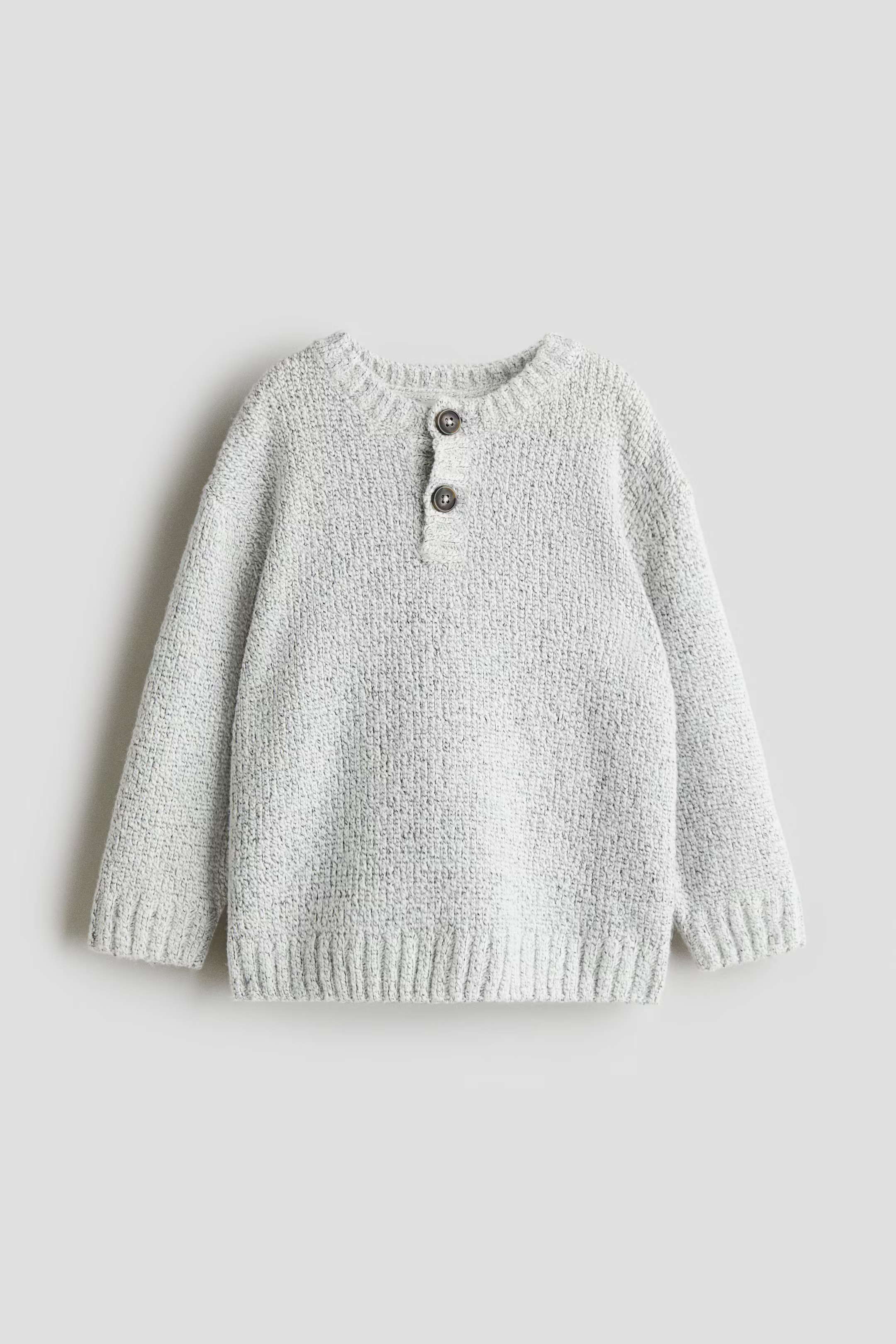 Henley Sweater - Light gray - Kids | H&M US | H&M (US + CA)