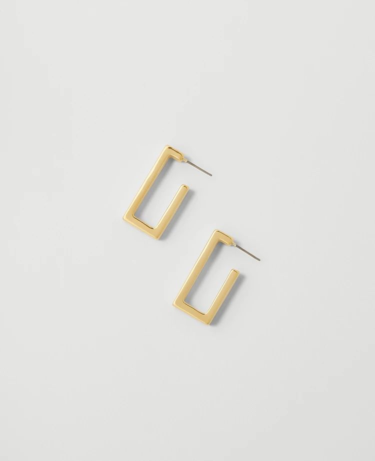 Rectangular Hoop Earrings | Ann Taylor (US)