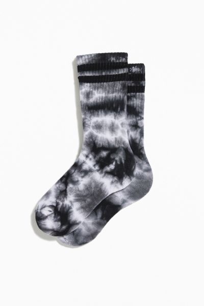 Tie-Dye Stripe Sport Sock - Black at Urban Outfitters | Urban Outfitters (US and RoW)