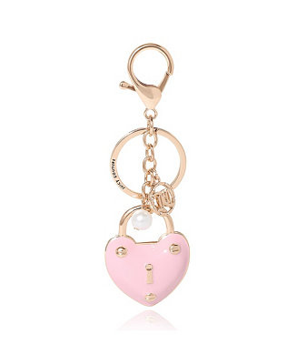 Juicy Couture Heart Lock Keychain – Chic Pink & Gold Fashion Accessory - Macy's | Macy's
