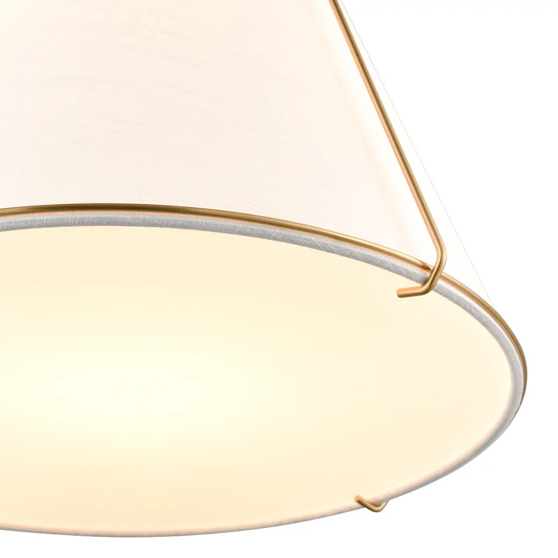 Jaylien 15" Chandelier In Brushed Brass | Wayfair North America